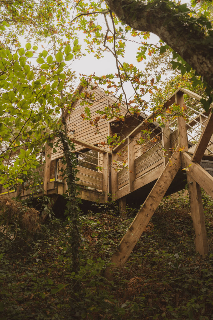 Cabane perchée dans les arbres Sève Carrière Sauvage Pont-Aven Bretagne