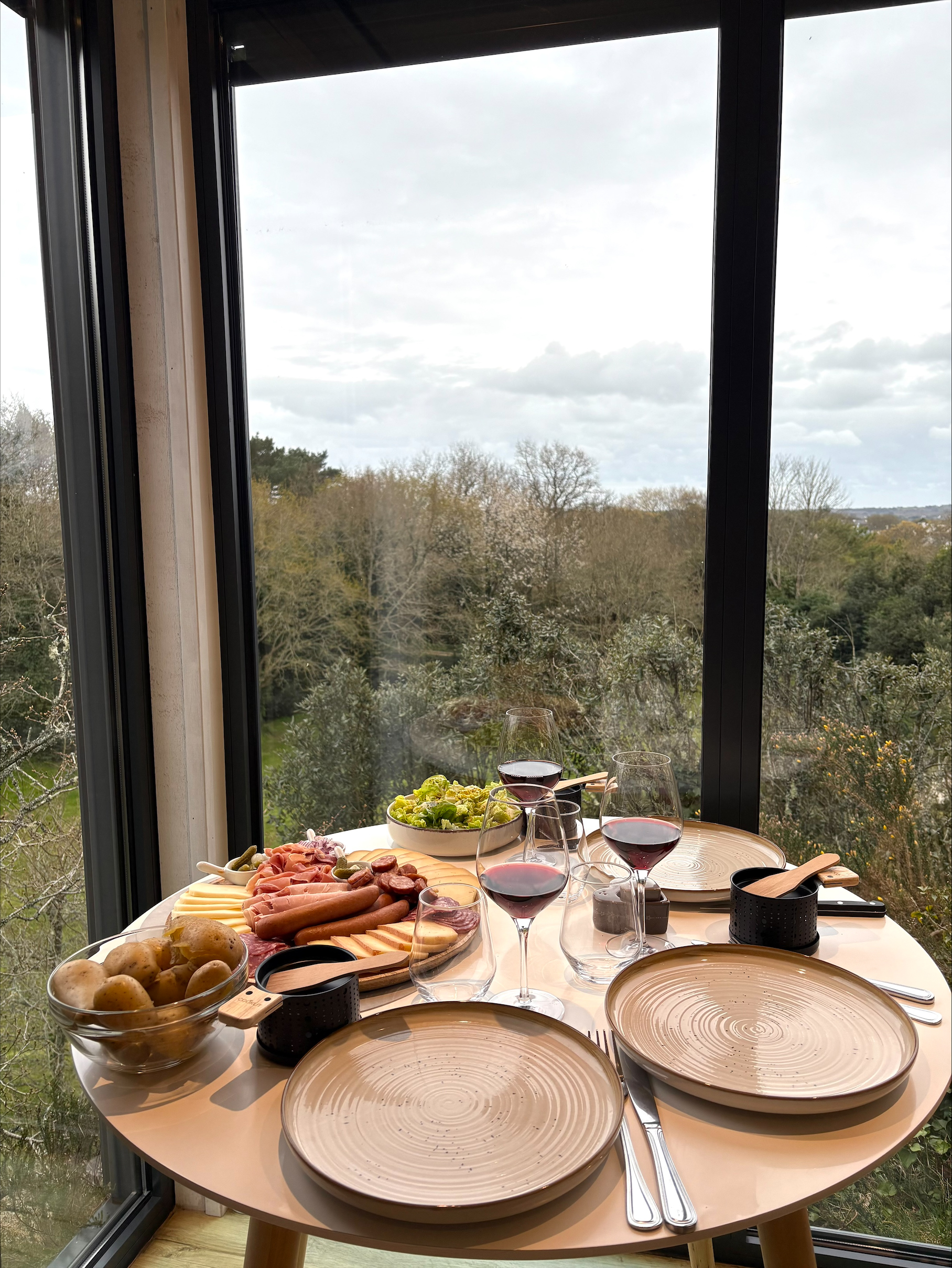 diner livré en cabane bretagne