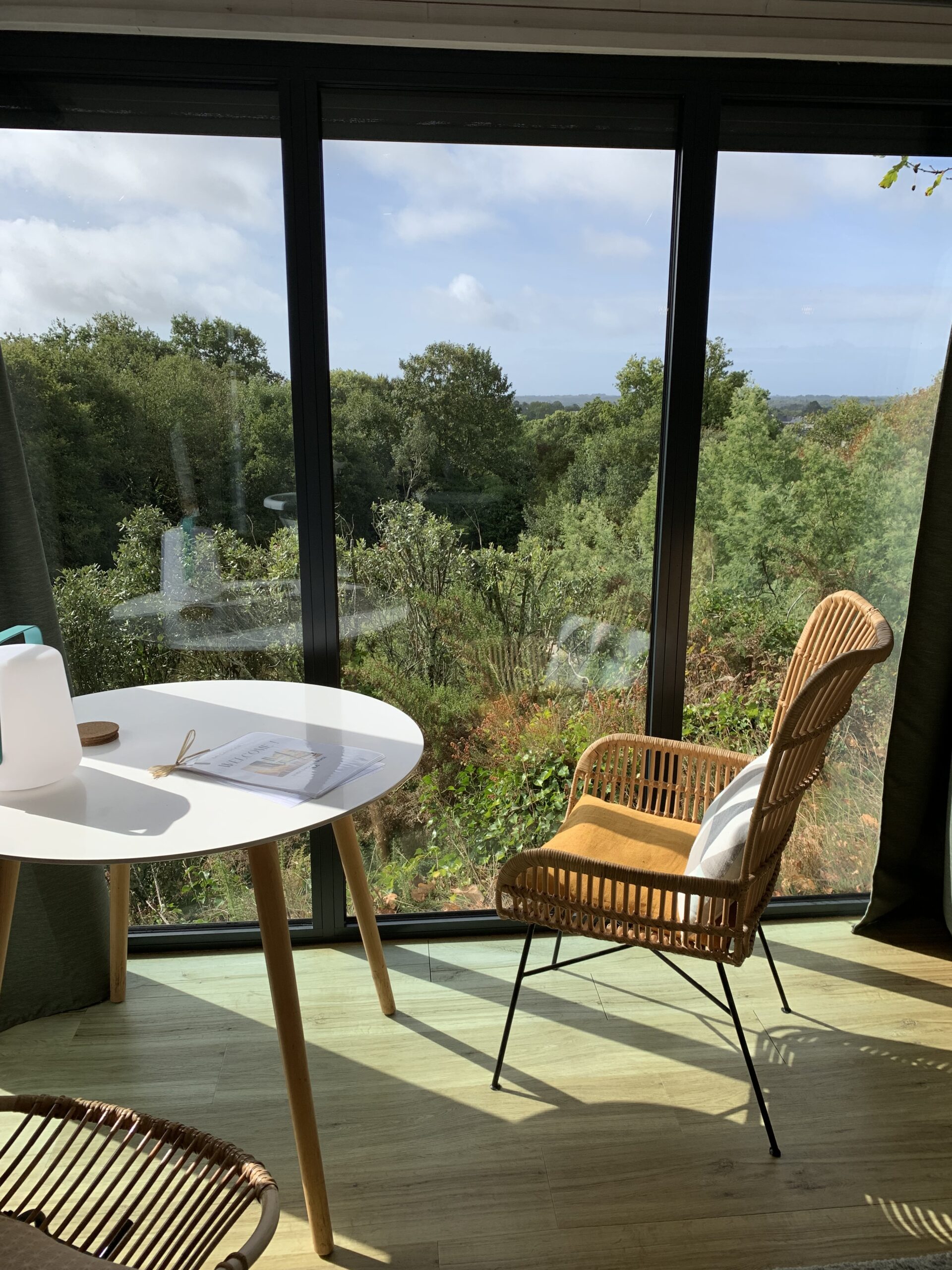 Vue panoramique lodge Carrière Sauvage Pont-Aven Bretagne